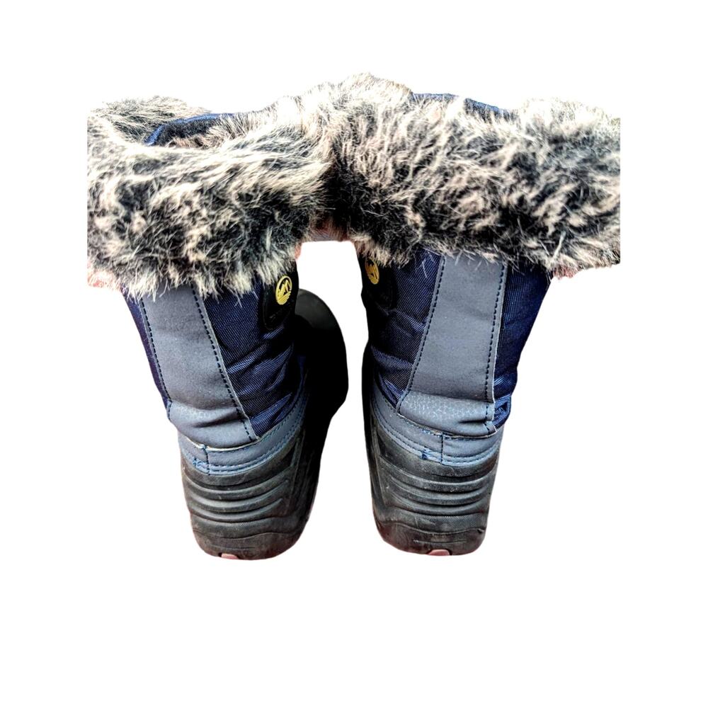 Tamarack Youth Girls Snow Winter Boots Fur Lined Lace Up Water Resistant Size 4 - Picture 4 of 9